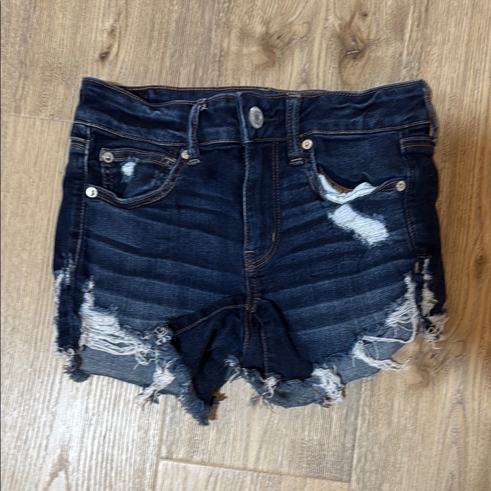 American Eagle Outfitters Dark Blue Jean Shorts